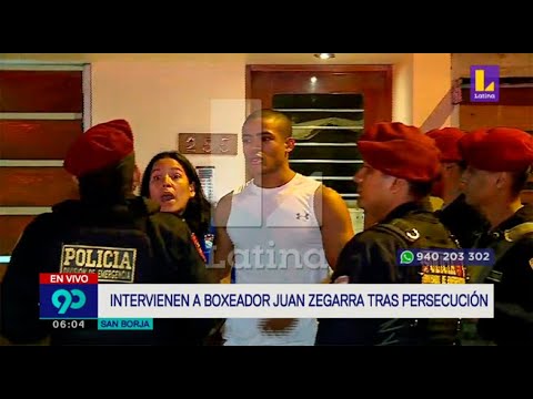 Detienen a boxeador Juan Zegarra tras persecución