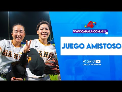 Juego amistoso entre Gigantes de Japón y campeonas de la liga femenina de Nicaragua