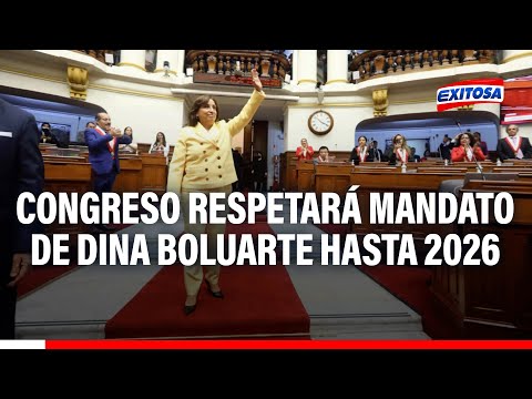 Rolex de Dina Boluarte: Congreso respetará el mandato de la presidenta hasta 2026, señaló vocero