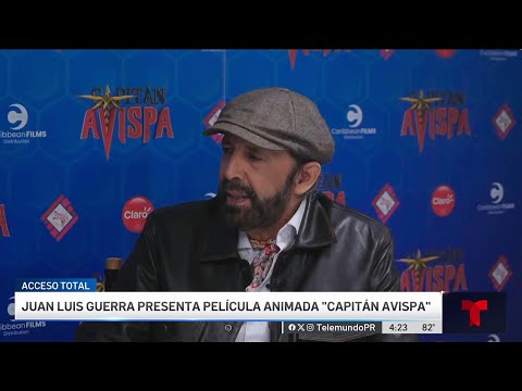 Juan Luis Guerra llega a la isla para el estreno de su película Capitán Avispa