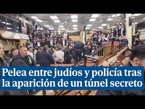 Pelea entre judíos extremistas y policía tras la aparición de un túnel secreto en una sinagoga de