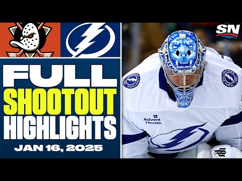Anaheim Ducks at Tampa Bay Lightning | FULL Shootout Highlights - January 16, 2025