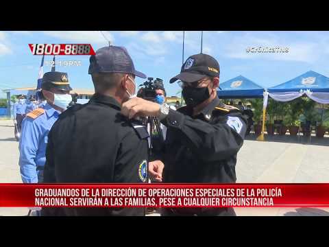 Nuevos policías terminan curso con el compromiso de servir a la patria - Nicaragua