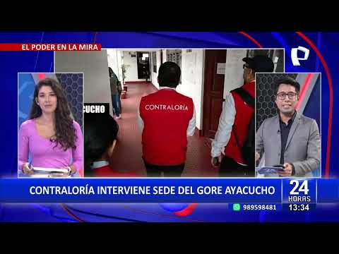 24Horas VIVO | Contraloría interviene sede del GORE de Ayacucho