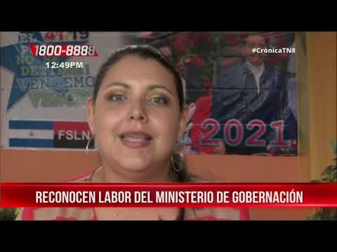 Viceministra de Gobernación recibe reconocimiento en Estelí - Nicaragua