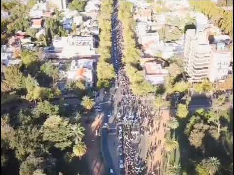 Impactante vídeo desde el cielo: mostraron como se vio la marcha por la educación pública en Mendoza