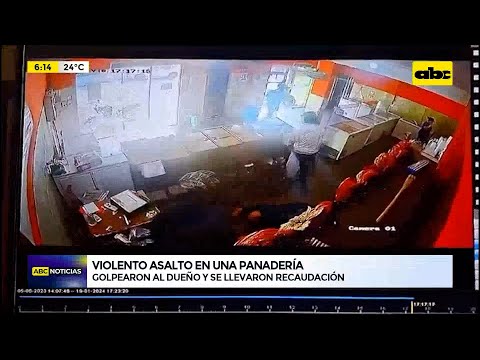 Violento asalto en una panadería