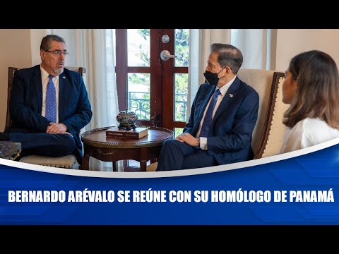 Bernardo Arévalo se reúne con su homólogo de Panamá