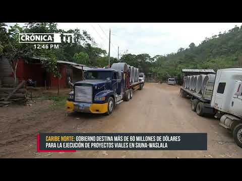 Avanza la construcción de puentes y alcantarillas en Siuna – Waslala - Nicaragua