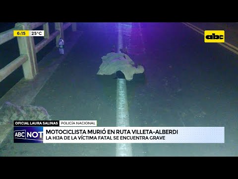 Motociclista murió en ruta Villeta-Alberdi