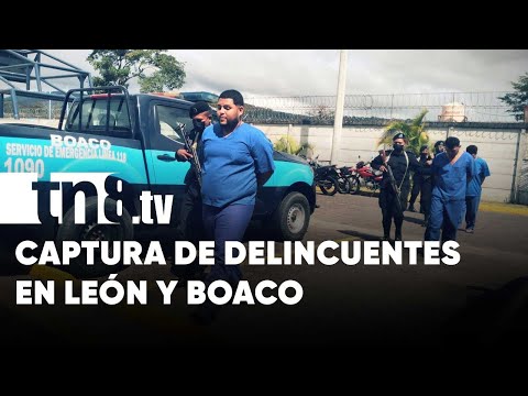 Captura de delincuentes gracias a la policía en León  - Nicaragua