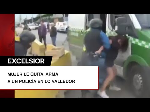 Durante arresto mujer le quita la pistola a un policía y dispara