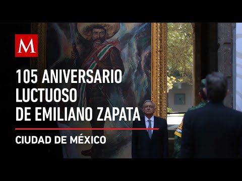 AMLO preside 105 Aniversario Luctuoso de Emiliano Zapata en Palacio Nacional
