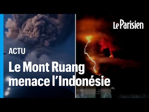 L'île de Ruang évacuée après qu'un volcan se soit écroulé dans la mer