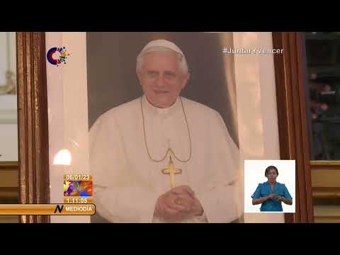 Rinden tributo en Cuba al Papa Emérito Benedicto XVI
