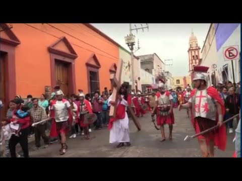 Miles de personas fueron registradas en el Viacrucis Viviente realizado en Rioverde