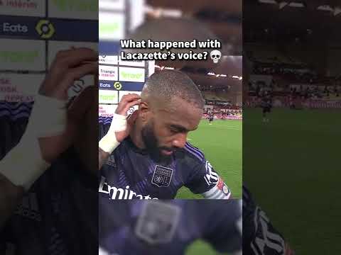 What Happened to Lacazette's voice? 💀