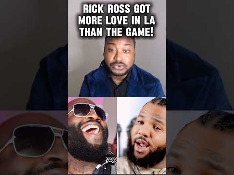 RICK ROSS GETS MORE LOVE IN LA THAN THE GAME!  #rickross #thegame #kendricklamar #shorts