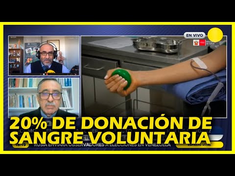 Perú logró 20% de donación voluntaria de sangre en el 2020