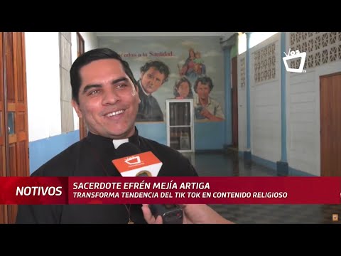 El sacerdote salvadoreño que evangeliza a través de TikTok en Nicaragua
