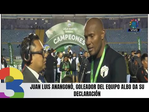 Juan Luis Anangonó, goleador del equipo Albo da su declaración