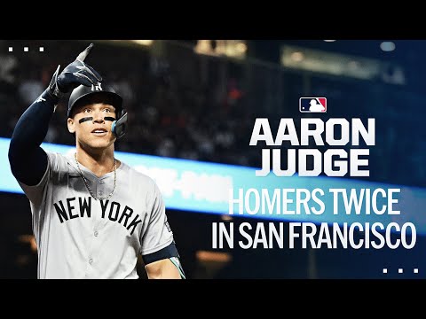 Aaron Judge CRUSHES two homers in his first game in San Francisco!