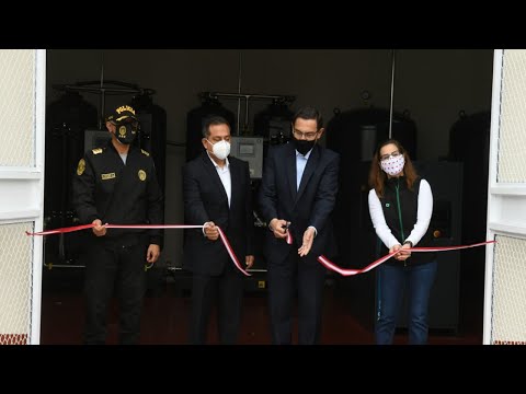 Jefe de Estado participó en entrega de plantas de oxígeno para el hospital PNP Luis N. Sáenz