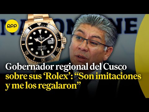 Cusco: gobernador Werner Salcedo respondió a cuestionamientos sobre sus relojes 'Rolex'