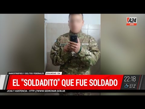 Insólito: era soldado del ejército y ahora es soldado narco
