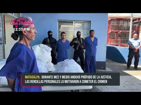 Policía Nacional captura malhechores de Estelí, Rivas y Matagalpa - Nicaragua