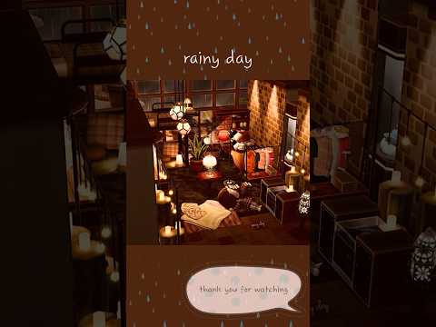 【ポケ森】#57【🌧️rainy day🌧️】リクエストコテージレイアウト紹介😚🤲🤎#ポケ森 #ポケ森コンプリート #ポケ森レイアウト #animalcrossing #acpc