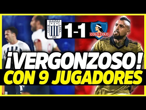 ALIANZA LIMA ELIMINADO: NO PUDO CONTRA 9 | COLO COLO EMPATA GRACIAS A ARTURO VIDAL