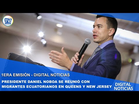 PRESIDENTE DANIEL NOBOA SE REUNIÓ CON MIGRANTES ECUATORIANOS EN QUEENS Y NEW JERSEY