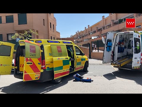 Herida una motorista de 17 años al colisionar con otra moto en Madrid
