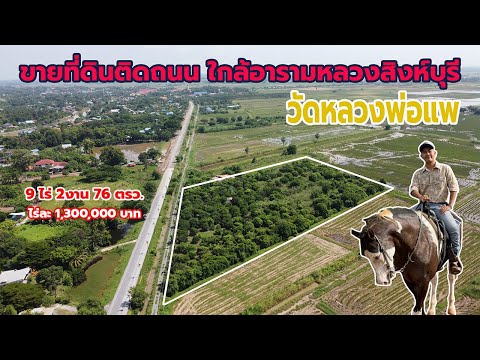 ขายที่ดินติดถนนใกล้วัดหลวงพ่อ