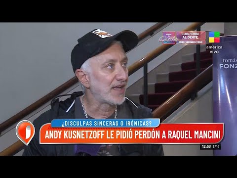 Andy Kusnetzoff: Le pido disculpas a Raquel Mancini