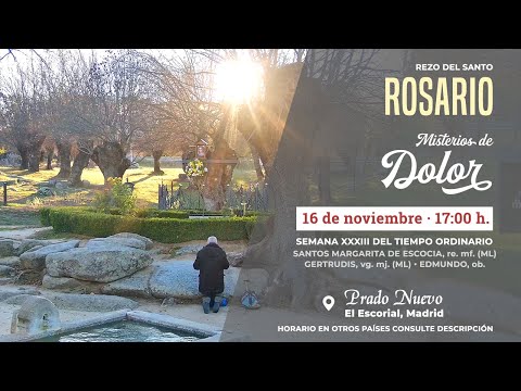 Santo Rosario de Hoy (Misterios de Dolor) en Directo desde Prado Nuevo, Martes 16 de Nov., 17:00 h.