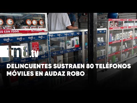 Robo en tienda de celulares en Santo Tomás, Chontales