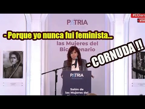 Cristina dijo que no era feminista y le gritaron CORNUDA en el Instituto Patria