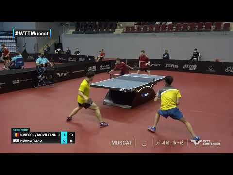 Table Tennis 🥍 Darius M./Eduard I. vs Huang Y. C./Liao C. T. | MD | WTT Contender Muscat 2022 (QF)