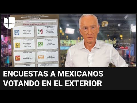 Jorge Ramos: lo que dicen las encuestas en la actualidad de los mexicanos votando en el exterior
