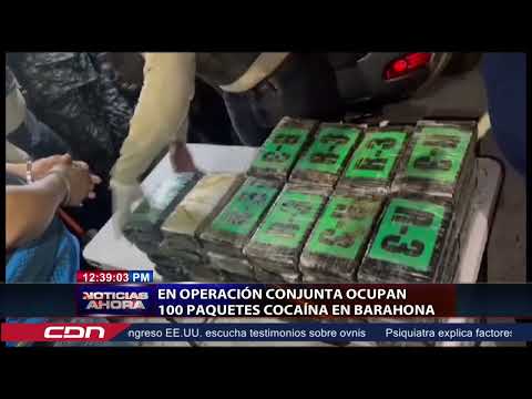 En operación conjunta ocupan 100 paquetes sustancias prohibidas en Barahona