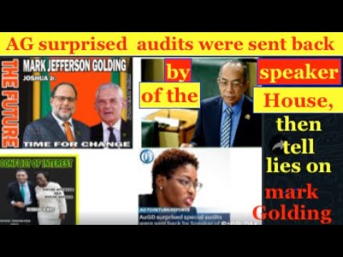 AG surprised special audits were sent back by speaker of the House, then tell lies on Mark Golding
