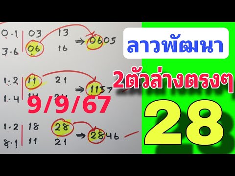 สูตรใหม่มาแรง💥2ตัวล่างตรงๆแนว