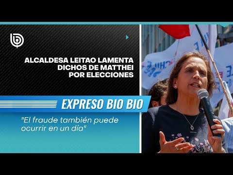 Alcaldesa Leitao lamenta dichos de Matthei por elecciones: Fraude también puede ocurrir en un día