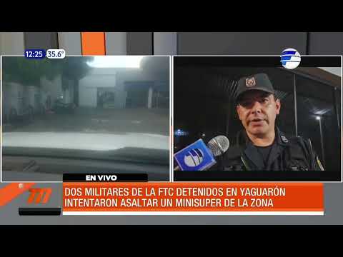 Dos militares detenidos por supuesto intento de asalto en Yaguarón