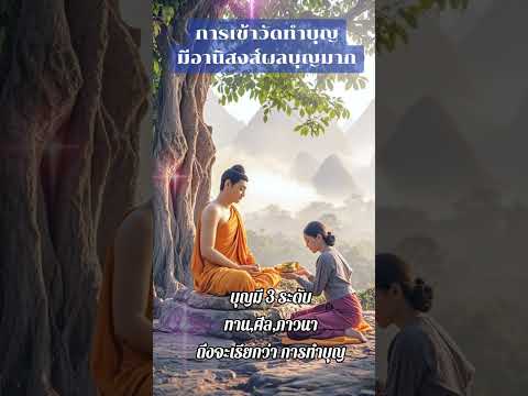 การเข้าวัดทำบุญมีอานิสงส์ผลบุญ