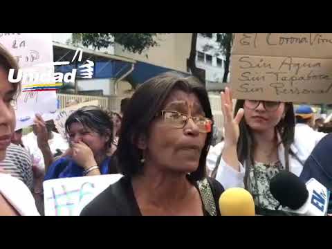 Ana Rosario Contreras, Pdta. Del Colegio de Enfermeras de Caracas, declara sobre el JM de los Ríos