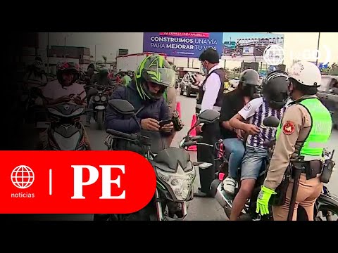 Múltiples motociclistas fueron intervenidos durante un operativo policial | Primera Edición