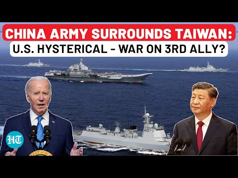 China Surrounds Taiwan: USA Frightened As War Looms On 3rd Ally After Israel, Ukraine? 1st Reaction